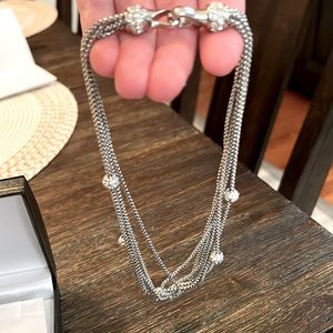 Chunky silver necklace